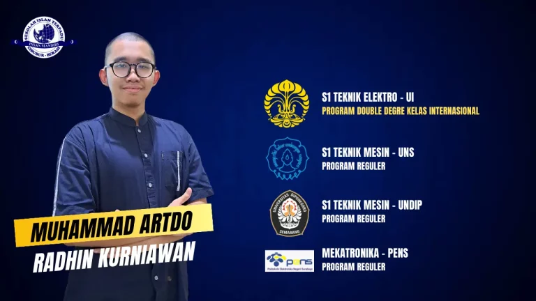 Muhammad Artdo Radhin Kurniawan: Meraih Empat Penerimaan di PTN Bergengsi dan Program Double Degree UI