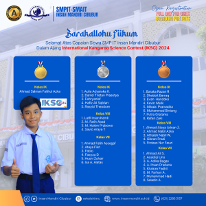 38 Siswa SMP IT Insan Mandiri Cibubur Borong Medali di International Kangaroo Science Contest (IKSC) 2024